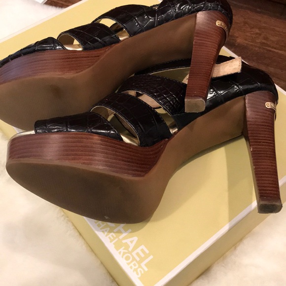 Michael Kors Camden platform shoe black size 8.5 - Picture 5 of 8